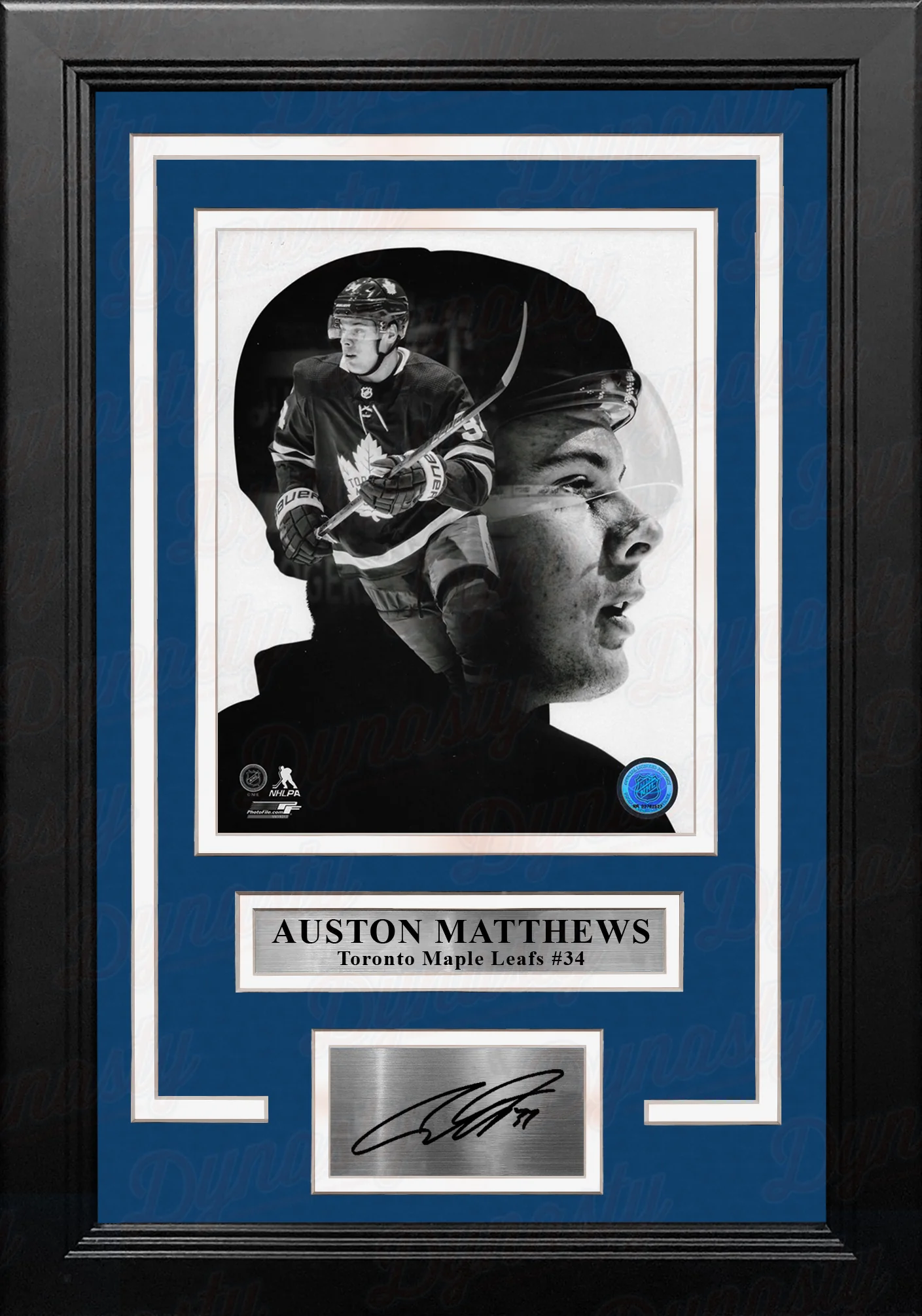 Auston Matthews PROfile Toronto Maple Leafs 8" x 10" Framed Hockey Photo with Engraved Autograph - Image 2