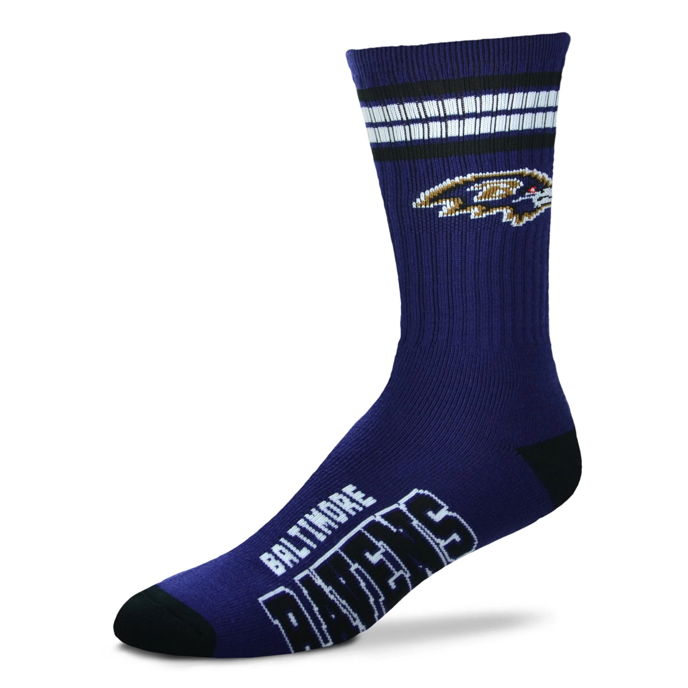 Baltimore Ravens Men's 4 Stripe Deuce Socks