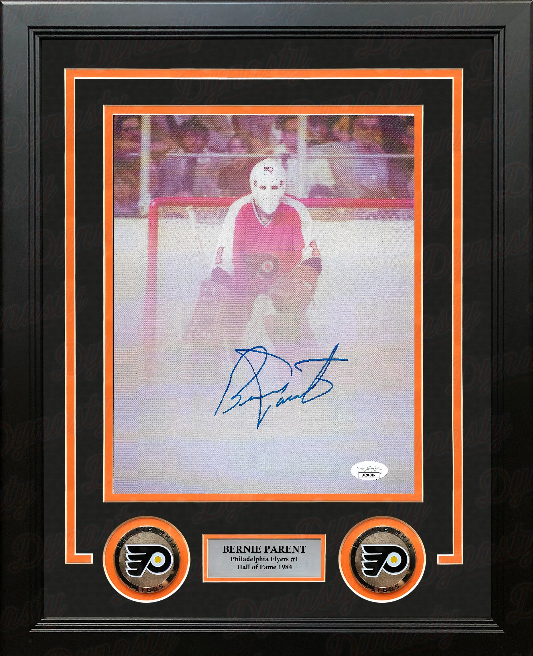 Bernie Parent Fog Game Philadelphia Flyers Autographed 8" x 10" Framed Hockey Photo