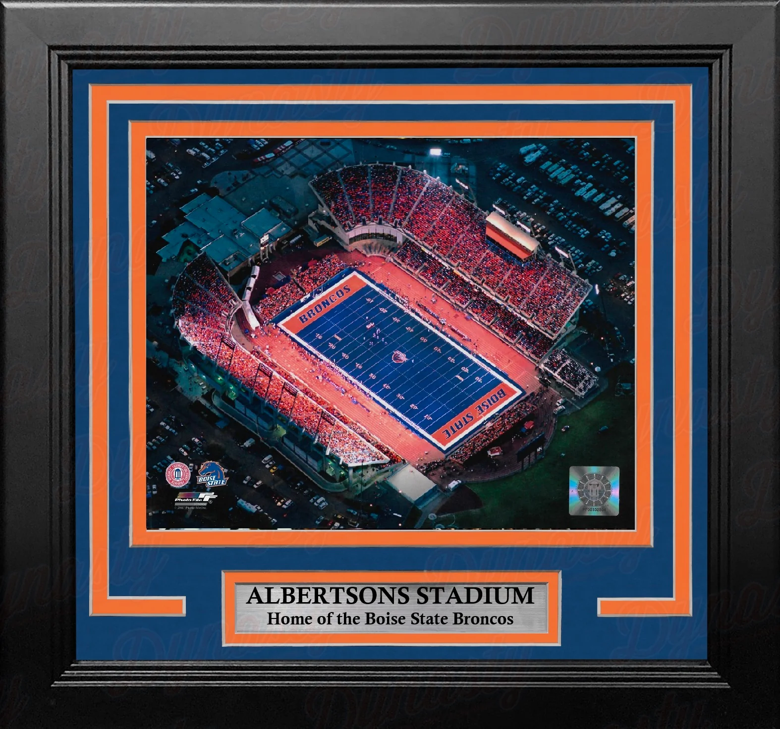 Boise State Broncos Aerial View at Albertsons Stadium 8" x 10" Framed College Football Photo