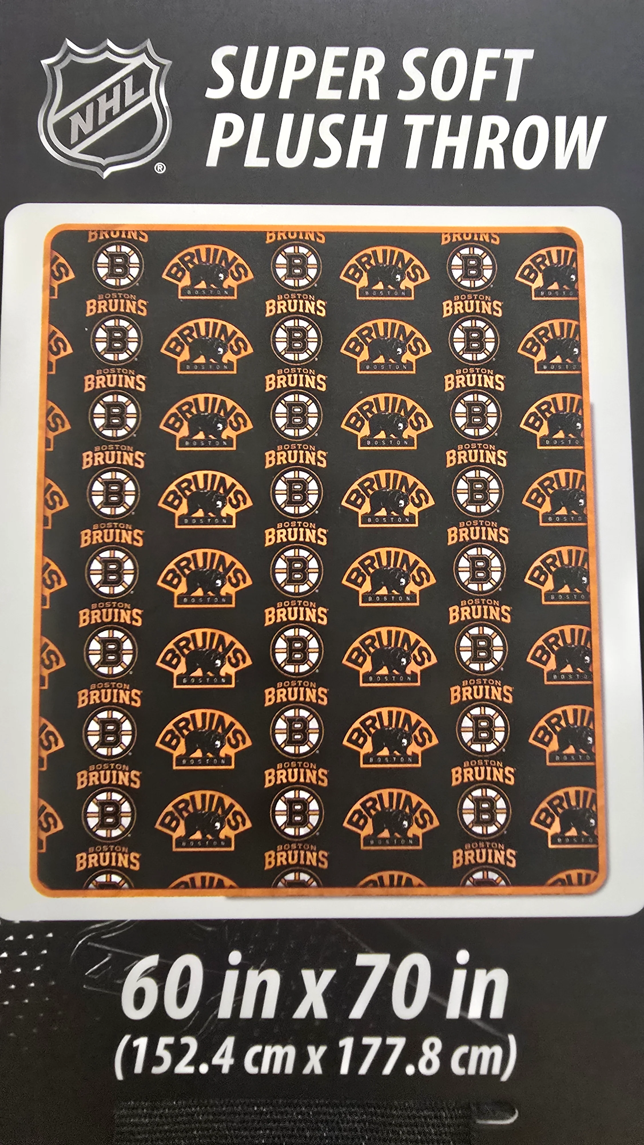 Boston Bruins 60” x 70” Super Soft Plush Pegasus Blanket