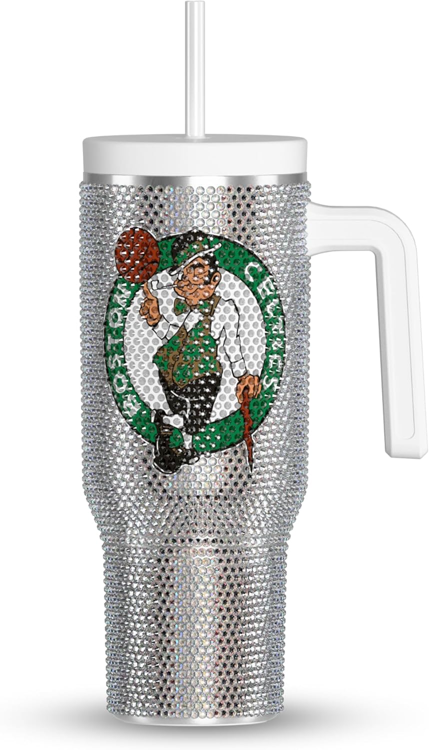 Boston Celtics Hydrapeak Voyager 40 oz Stainless Steel Bling Tumbler