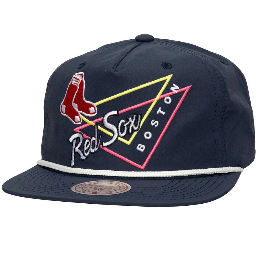 Boston Red Sox Mitchell & Ness Navy Pew Pew Deadstock Adjustable Hat