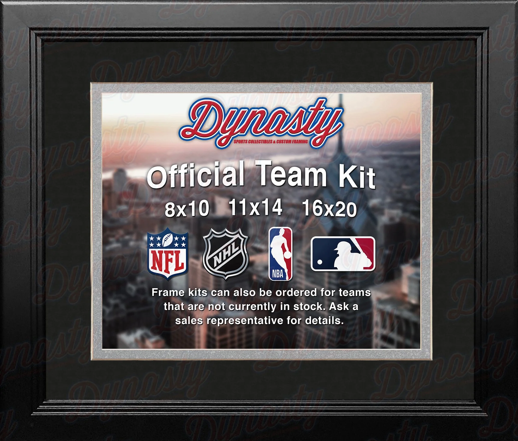 Brooklyn Nets Custom NBA Basketball 11x14 Picture Frame Kit (Multiple Colors) - Image 3