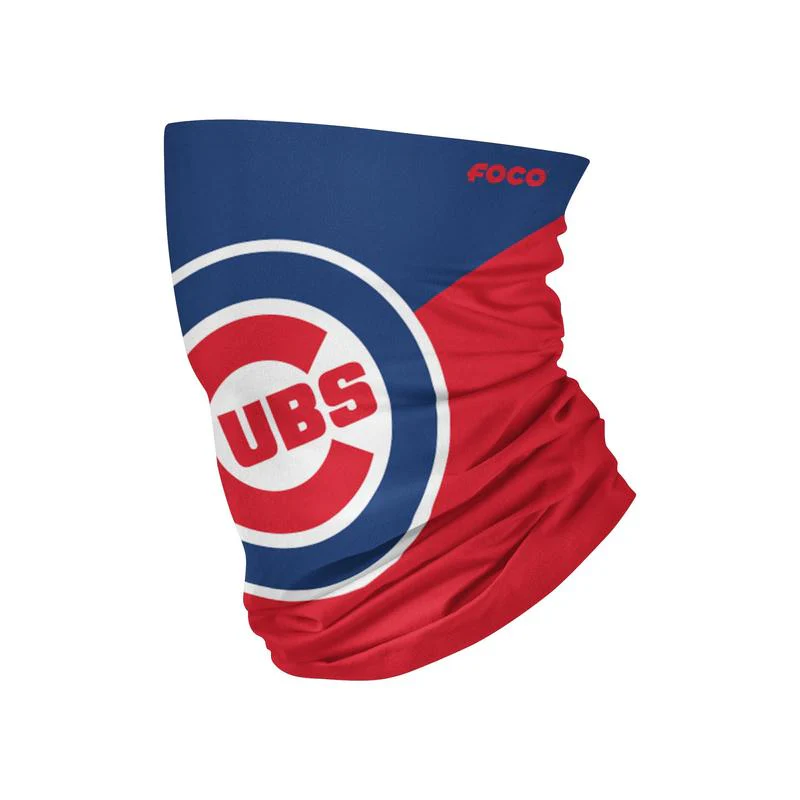 Chicago Cubs Colorblock Big Logo Gaiter Scarf