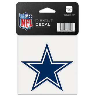 Dallas Cowboys 4" x 4" Decal