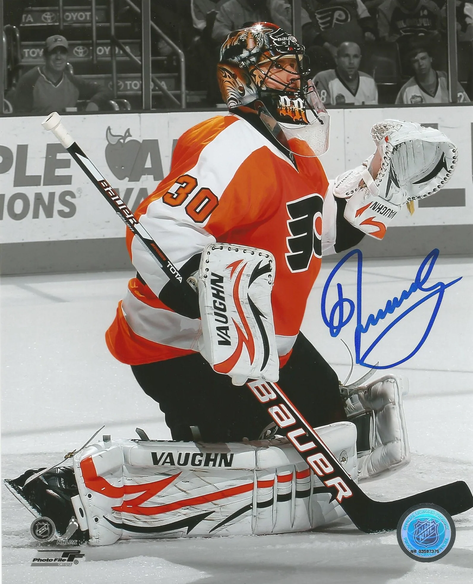 Ilya Bryzgalov Spotlight Autographed Philadelphia Flyers 8" x 10" Hockey Photo