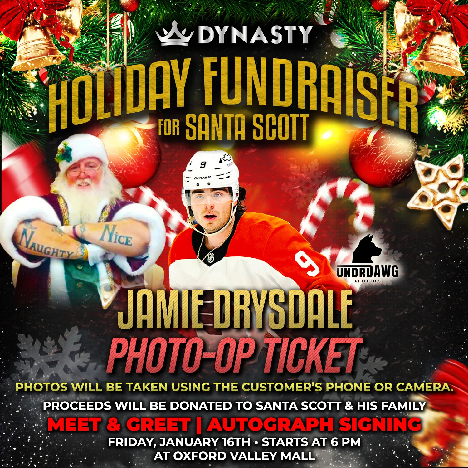 Jamie Drysdale Santa Scott Fundraiser Tickets - Image 3