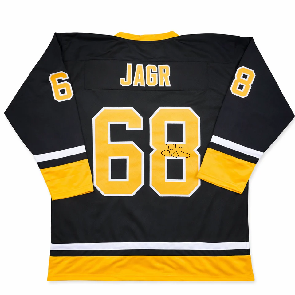 Jaromir Jagr Autographed Pittsburgh Hockey Pro Style Jersey