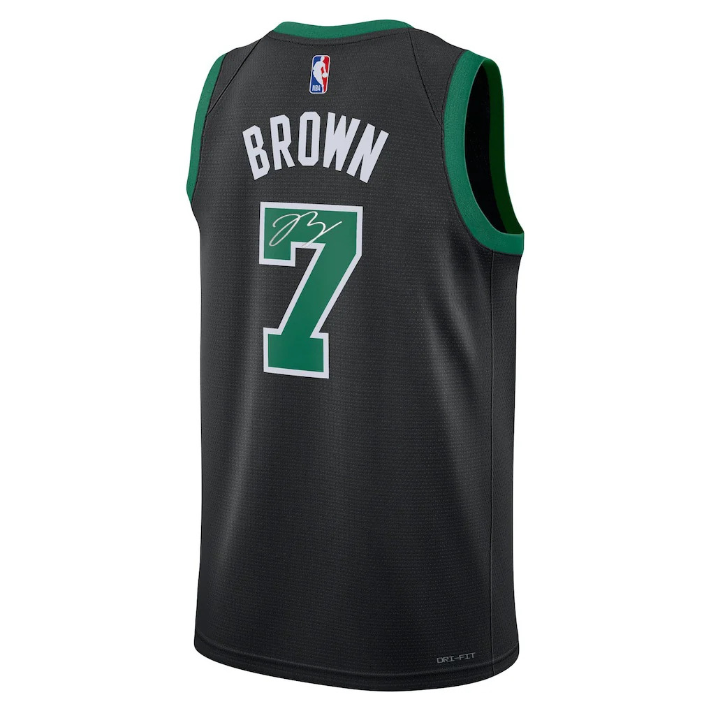 Jaylen Brown Boston Celtics Signed Black Swingman Jersey