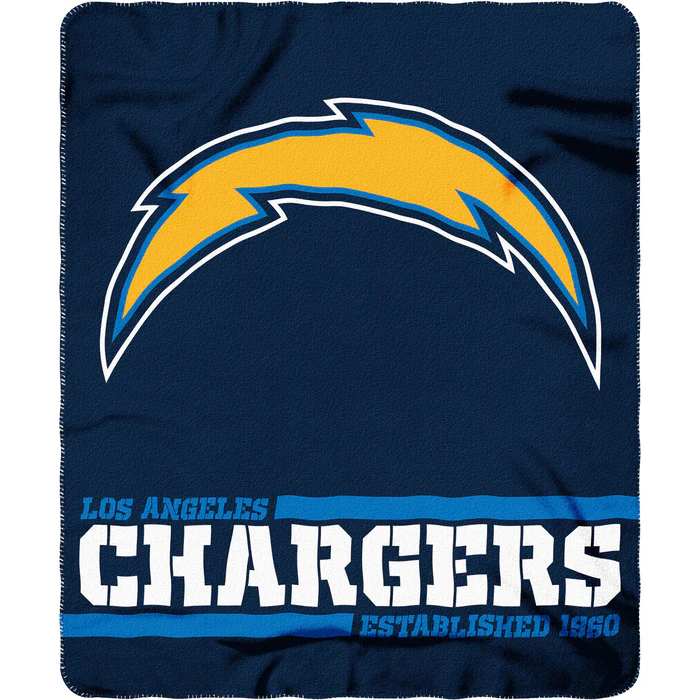 Los Angeles Chargers 50" x 60" Split Wide Fleece Blanket