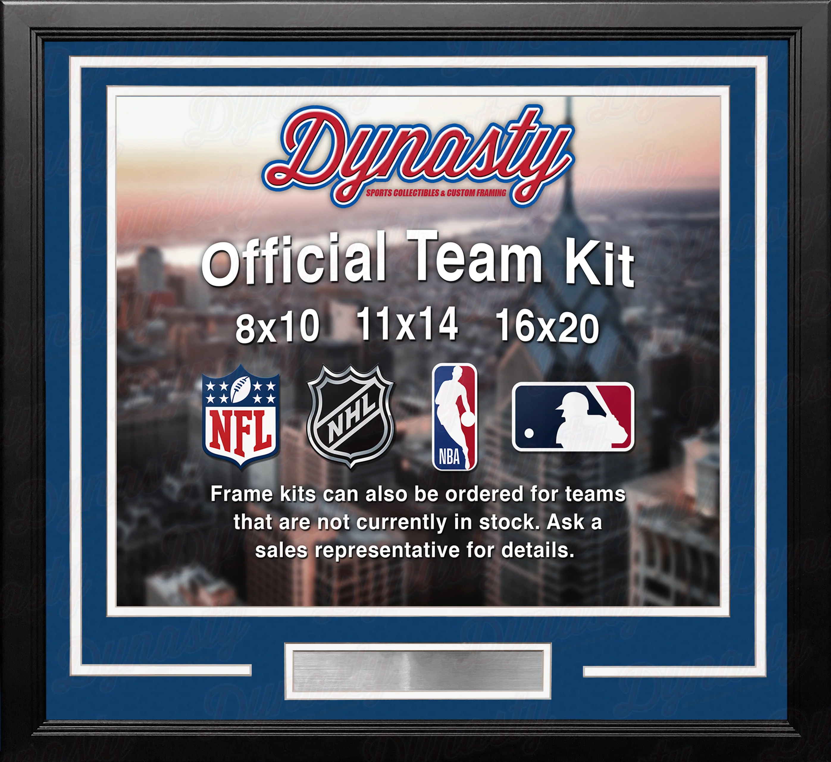 Los Angeles Rams Custom NFL Football 11x14 Picture Frame Kit (Multiple Colors) - Image 2