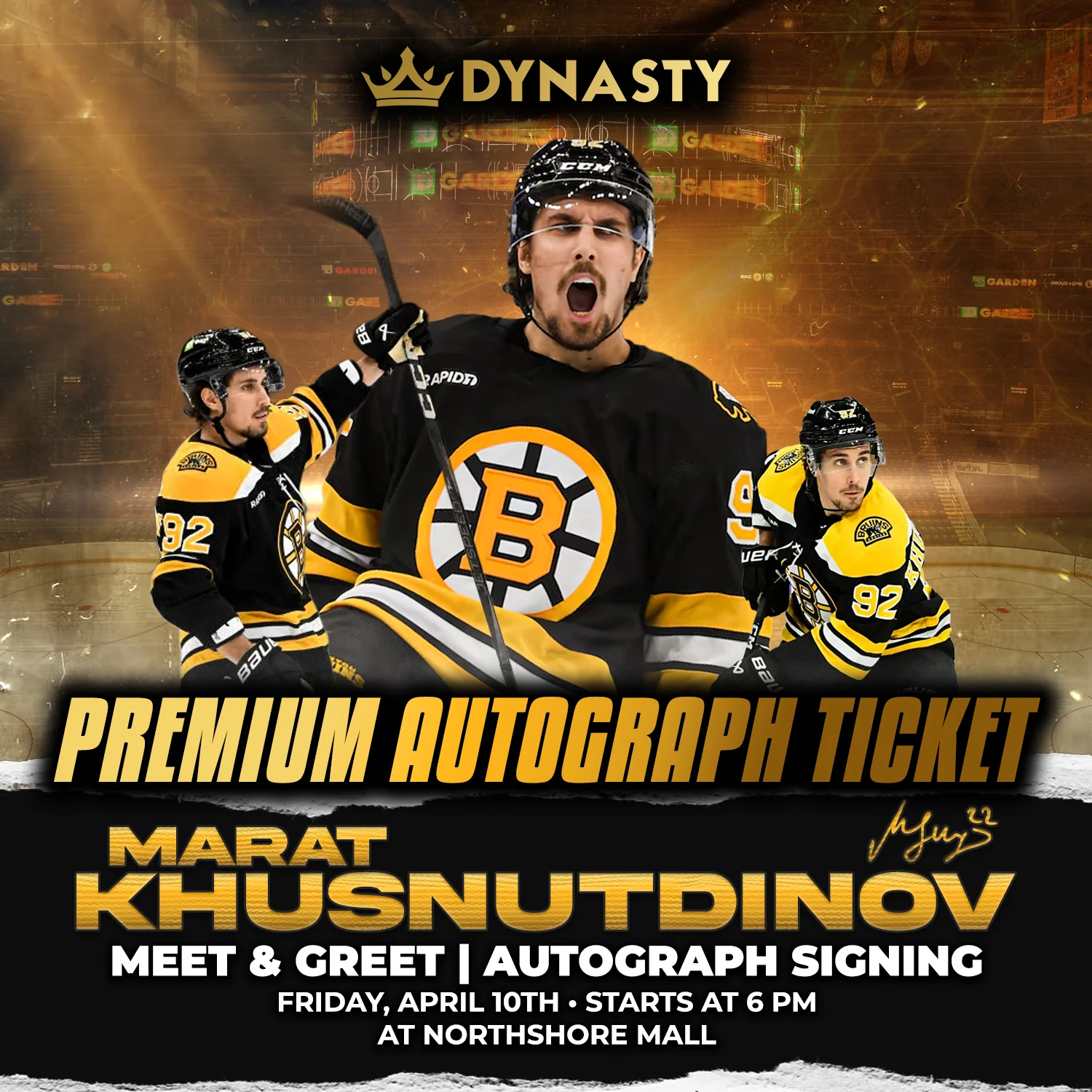 Marat Khusnutdinov Boston Bruins Experience Tickets - Image 2