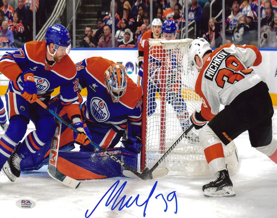 Matvei Michkov First NHL Goal Philadelphia Flyers Autographed 11" x 14" Hockey Photo
