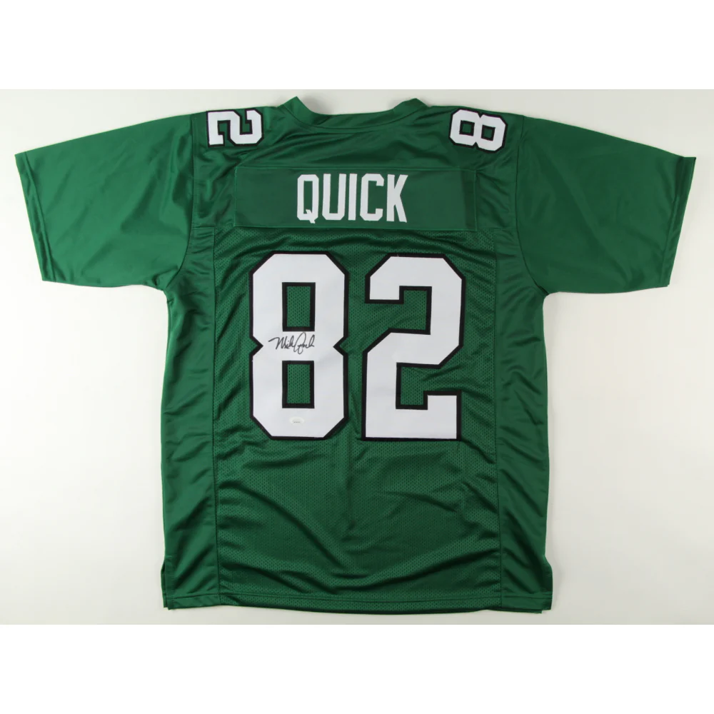 Mike Quick Philadelphia Eagles Autographed Kelly Green Football Jersey
