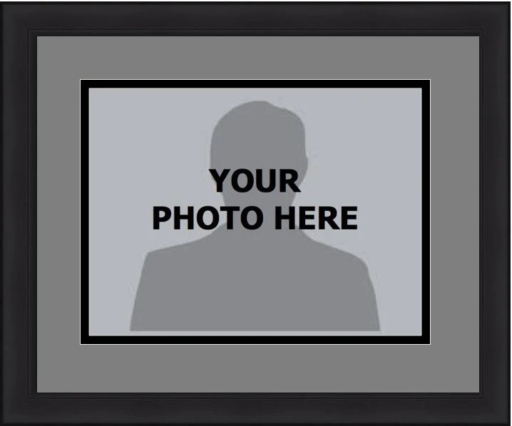MLB Baseball Photo Picture Frame Kit - Chicago White Sox (Gray Matting, Black Trim)