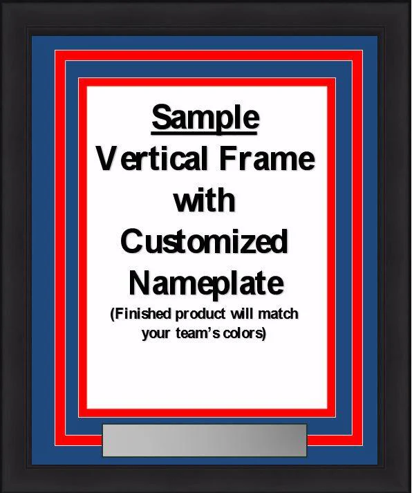 MLB Baseball Photo Picture Frame Kit - Kansas City Royals (Blue Matting, Gray Trim) - Image 6