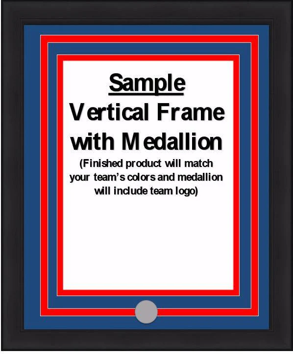 MLB Baseball Photo Picture Frame Kit - Kansas City Royals (Blue Matting, Light Blue Trim) - Image 5