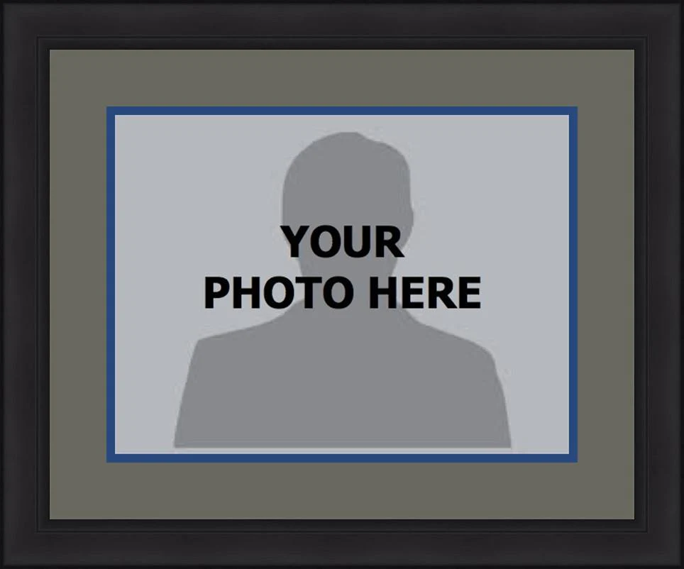MLB Baseball Photo Picture Frame Kit - Toronto Blue Jays (Gray Matting, Blue Trim)