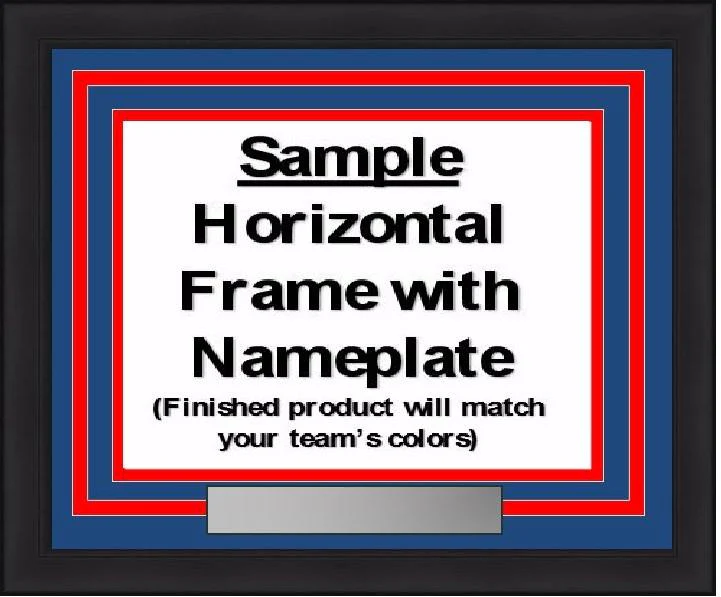 MLB Baseball Photo Picture Frame Kit - Toronto Blue Jays (Gray Matting, Blue Trim) - Image 3