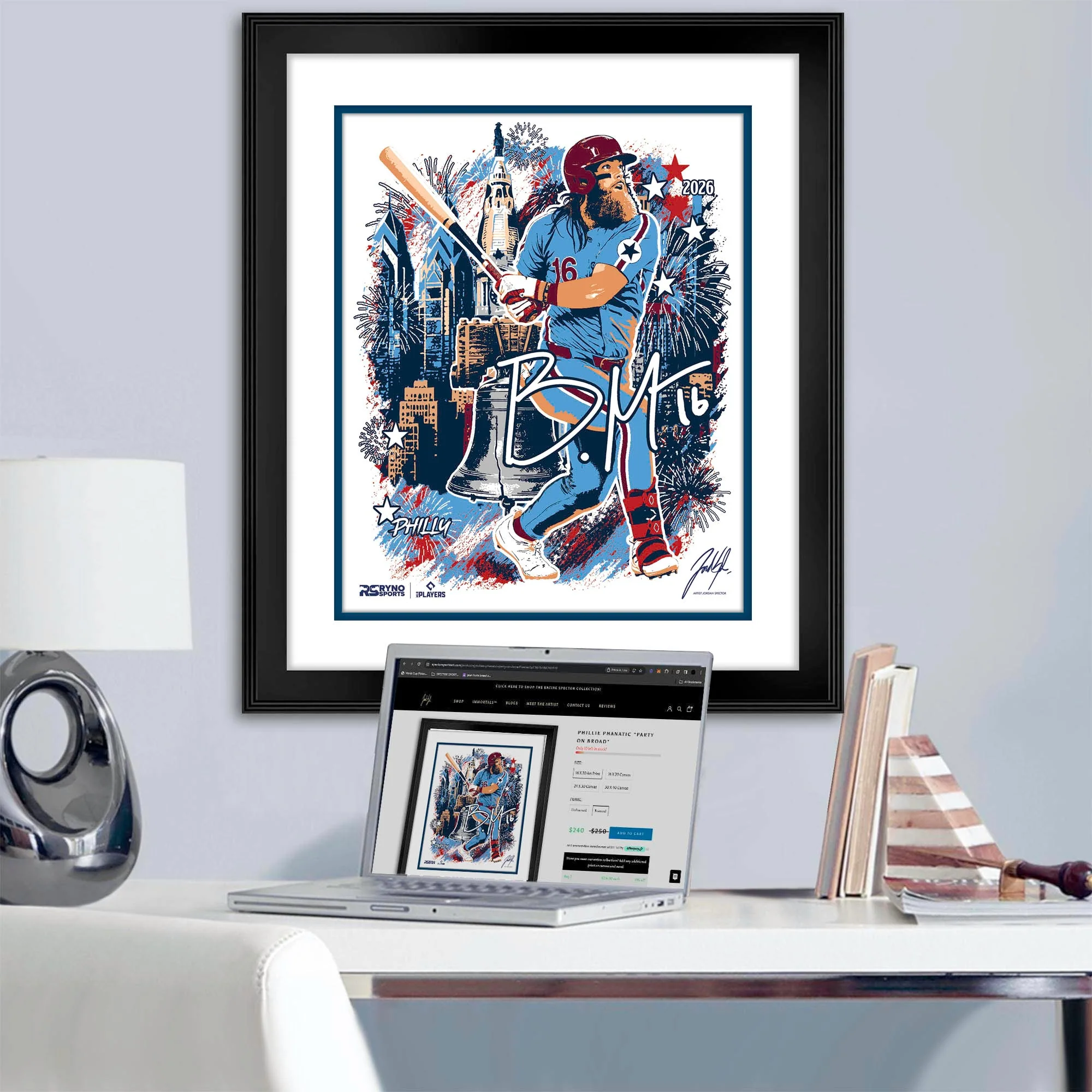 MLB Players All Star Collaboration - Brandon Marsh - Exclusive Print - Image 3