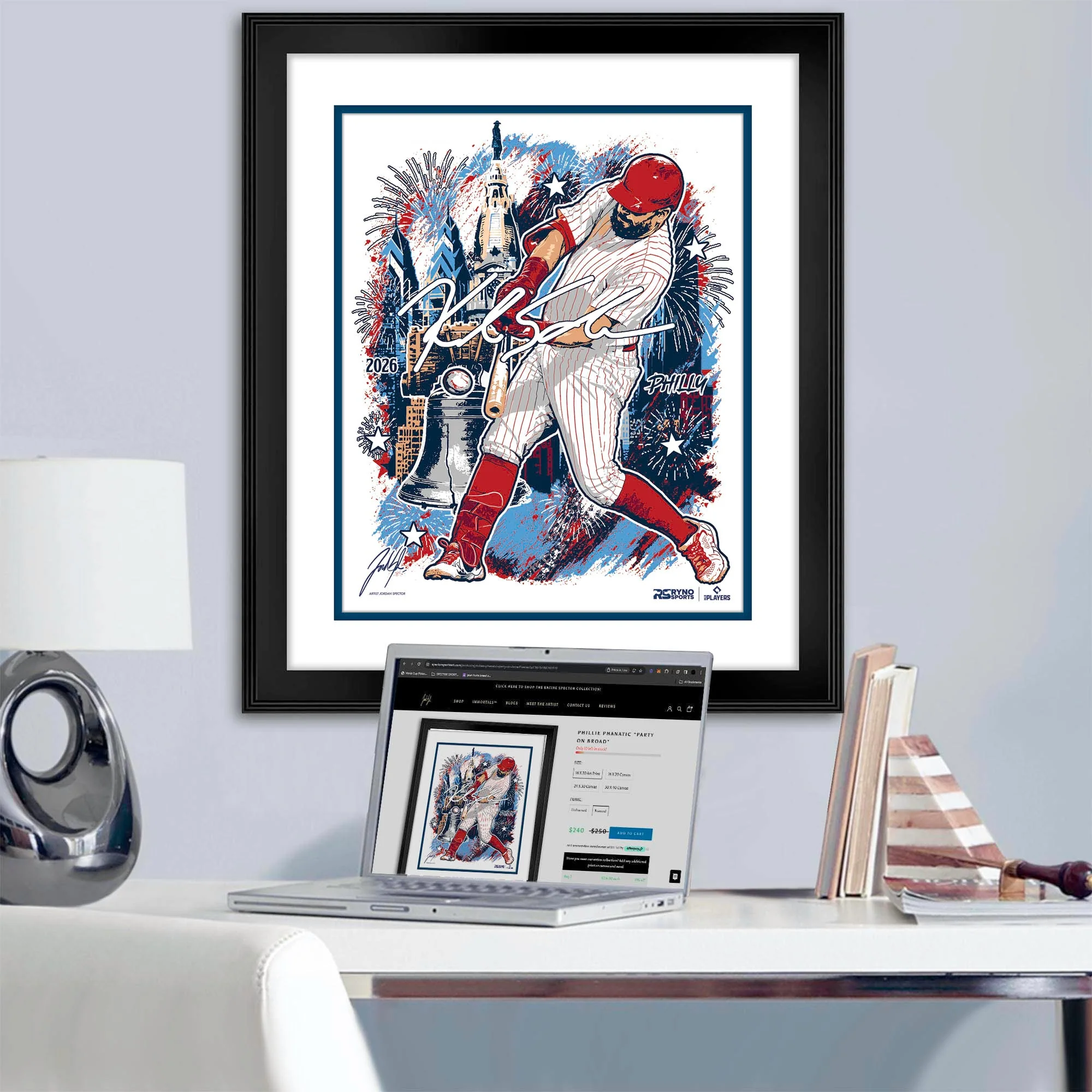 MLB Players All Star Collaboration - Kyle Schwarber - Exclusive Print - Image 3