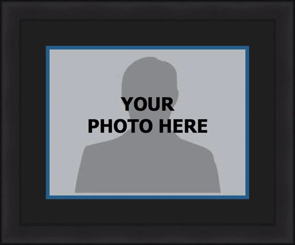 NBA Basketball Photo Picture Frame Kit - Indiana Pacers (Black Matting, Navy Trim)