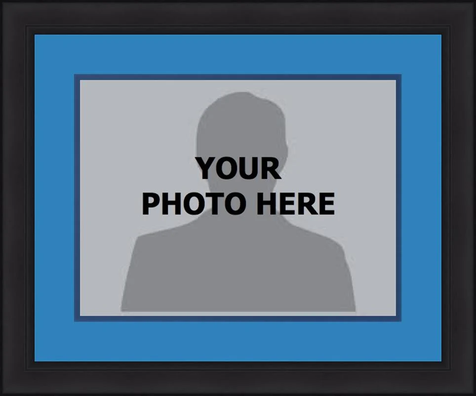 NBA Basketball Photo Picture Frame Kit - Memphis Grizzlies (Blue Matting, Navy Trim)