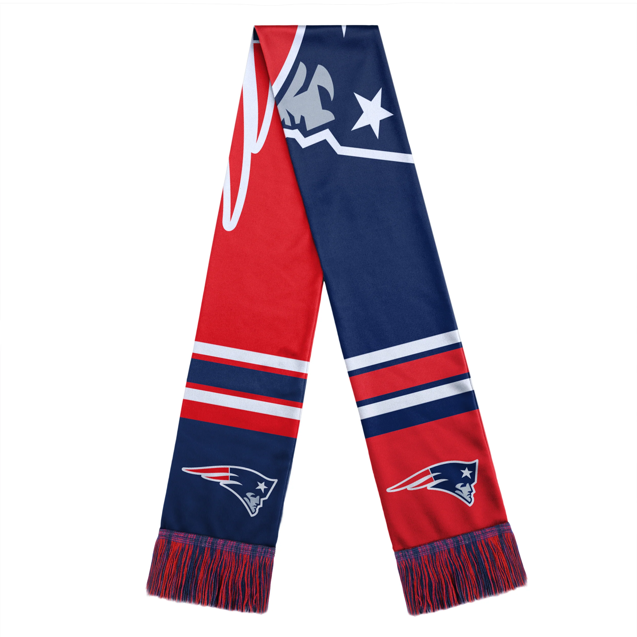 New England Patriots Color Block Big Logo Scarf
