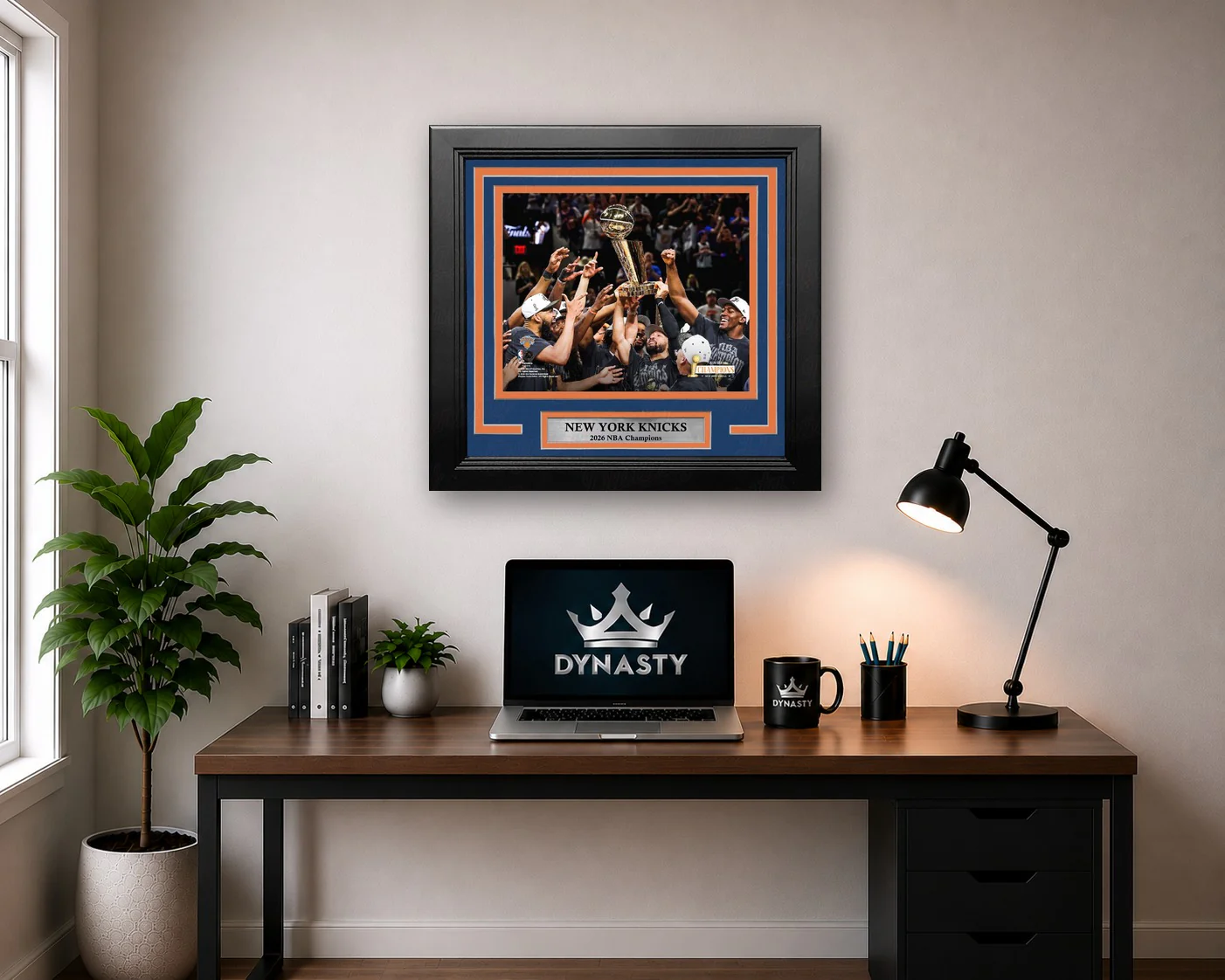 New York Knicks 2026 NBA Champions 8" x 10" Framed Basketball Photo - Image 2