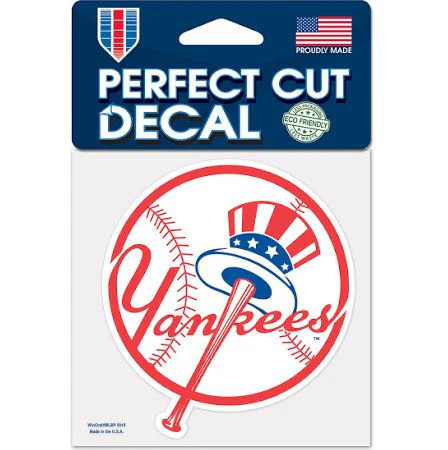 New York Yankees 4" x 4" Logo Decal