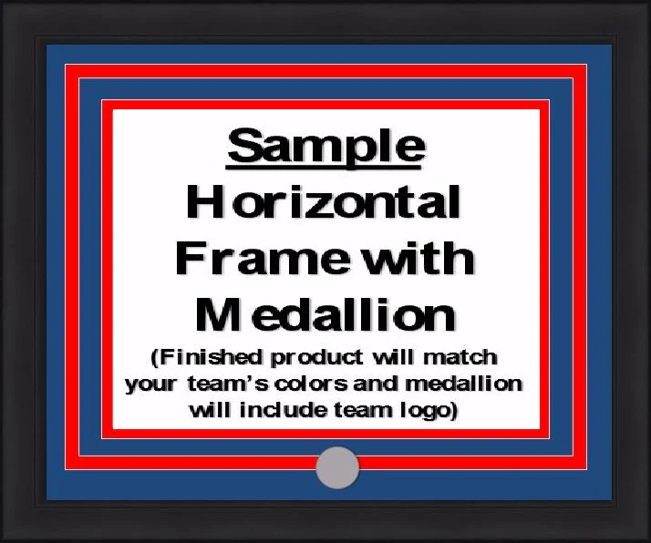NHL Hockey Photo Picture Frame Kit - Arizona Coyotes (Brick Red Matting, White Trim) - Image 2