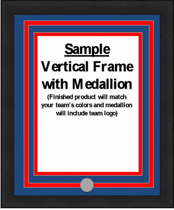 NHL Hockey Photo Picture Frame Kit - Hartford Whalers (Blue Matting, Green Trim) - Image 5