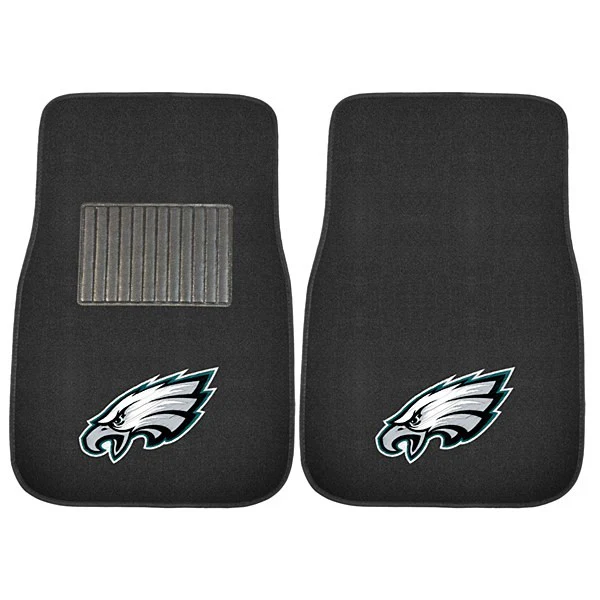Philadelphia Eagles 2 Piece Embroidered Car Mat Set