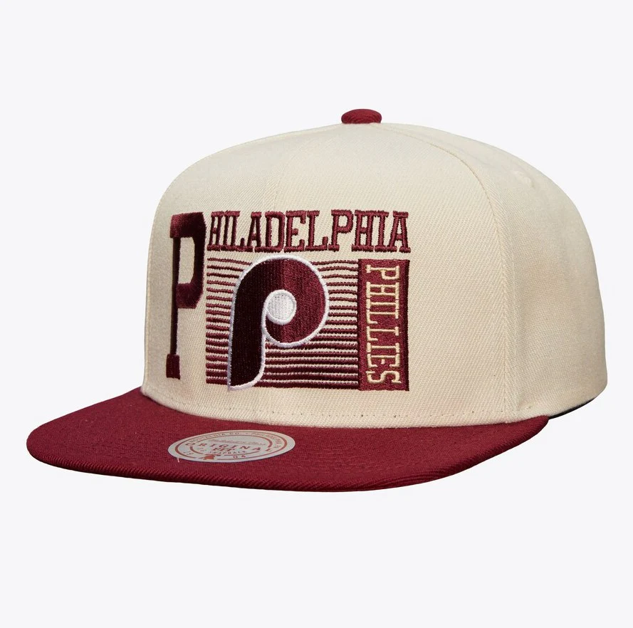 Philadelphia Phillies Mitchell & Ness White Speed Zone Snapback Hat