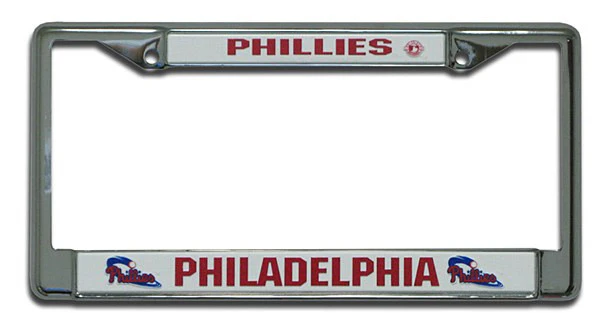 Philadelphia Phillies MLB Baseball Chrome License Plate Frame