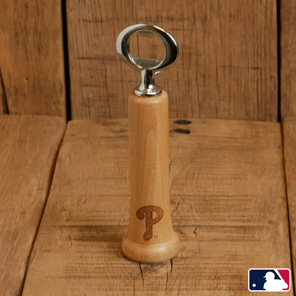 Philadelphia Phillies Wood Bat Bottle Opener