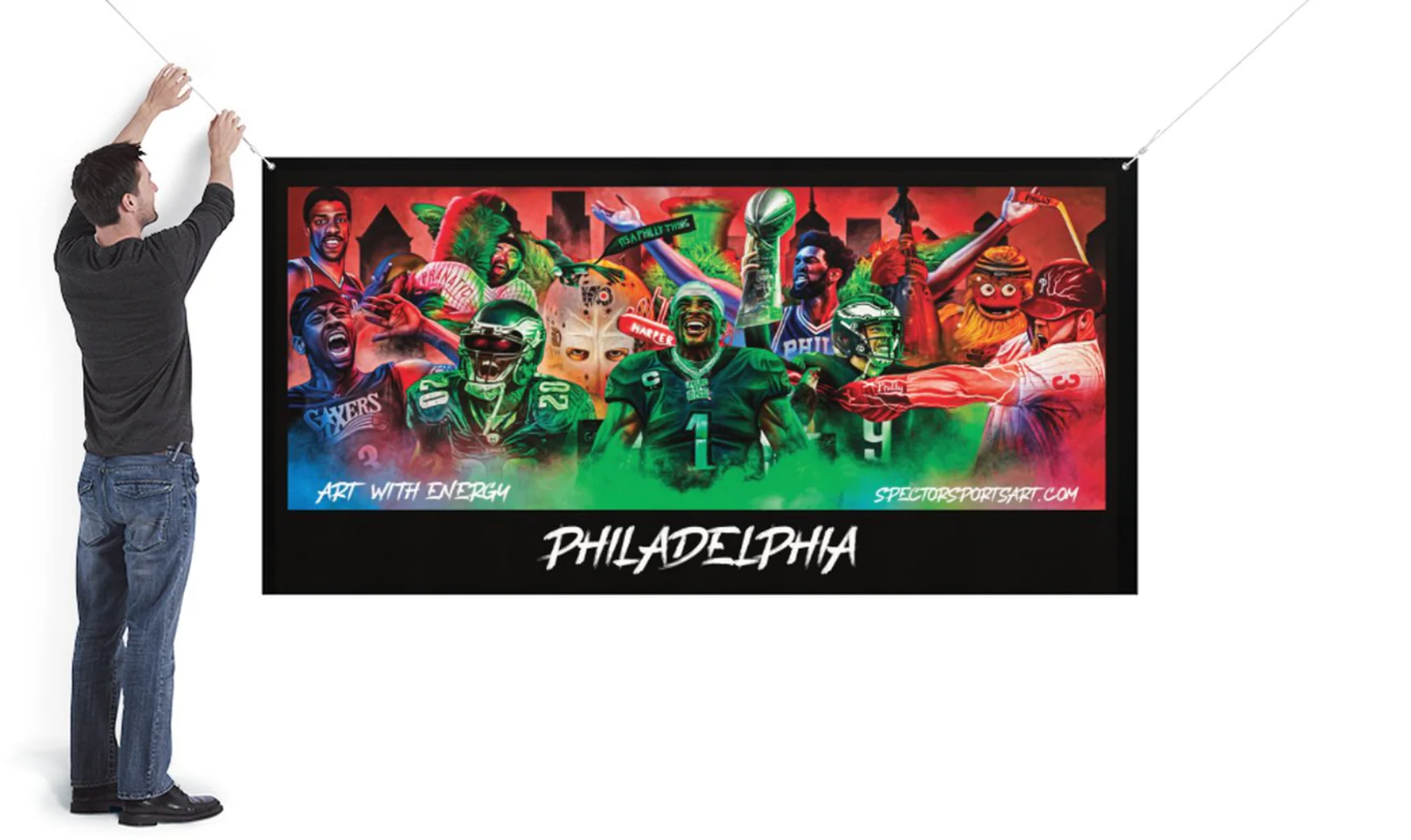 Philly Sports "Art With Energy" Banner - Image 2
