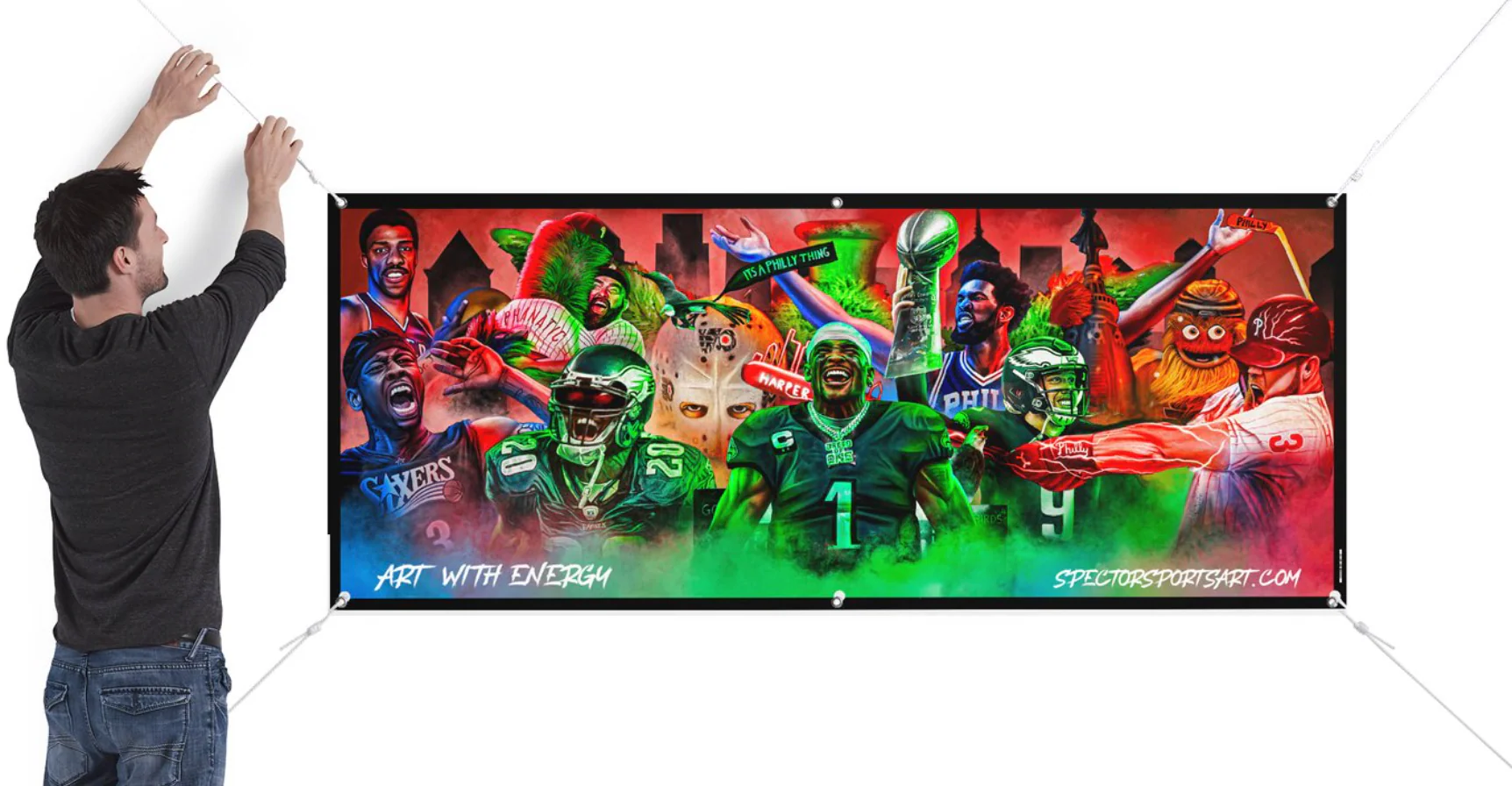 Philly Sports "Art With Energy" Banner - Image 5
