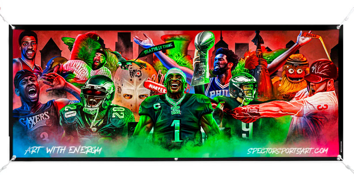 Philly Sports "Art With Energy" Banner - Image 6