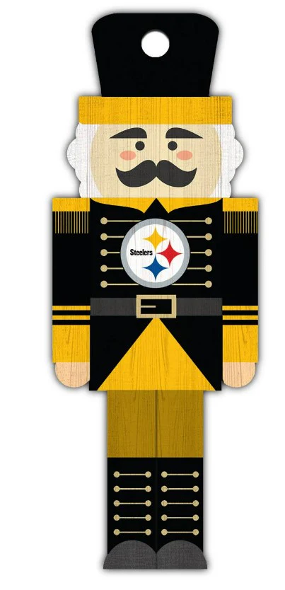 Pittsburgh Steelers Wood Nutcracker Ornament