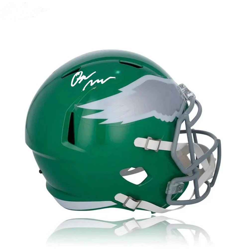 Quinyon Mitchell Philadelphia Eagles Autographed Kelly Green Alternate Full-Size Helmet