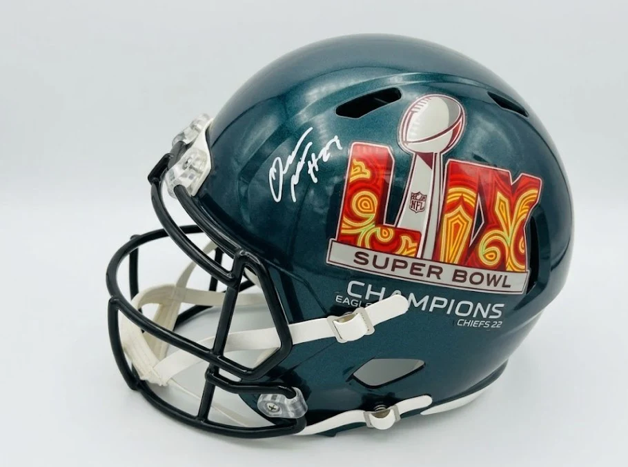 Quinyon Mitchell Philadelphia Eagles Autographed Super Bowl LIX Champions Full-Size Helmet