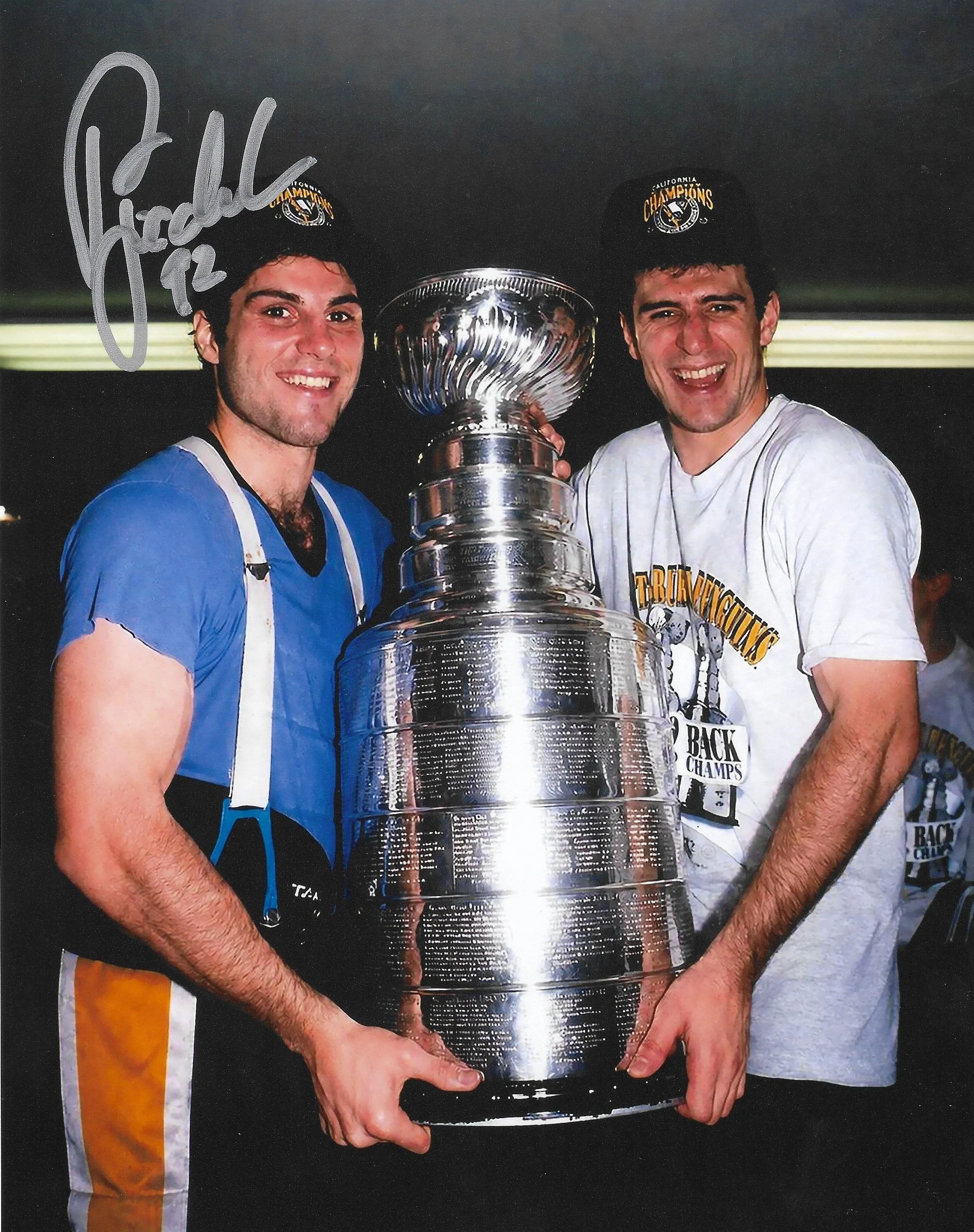 Rick Tocchet Pittsburgh Penguins Autographed 8" x 10" Stanley Cup Hockey Photo