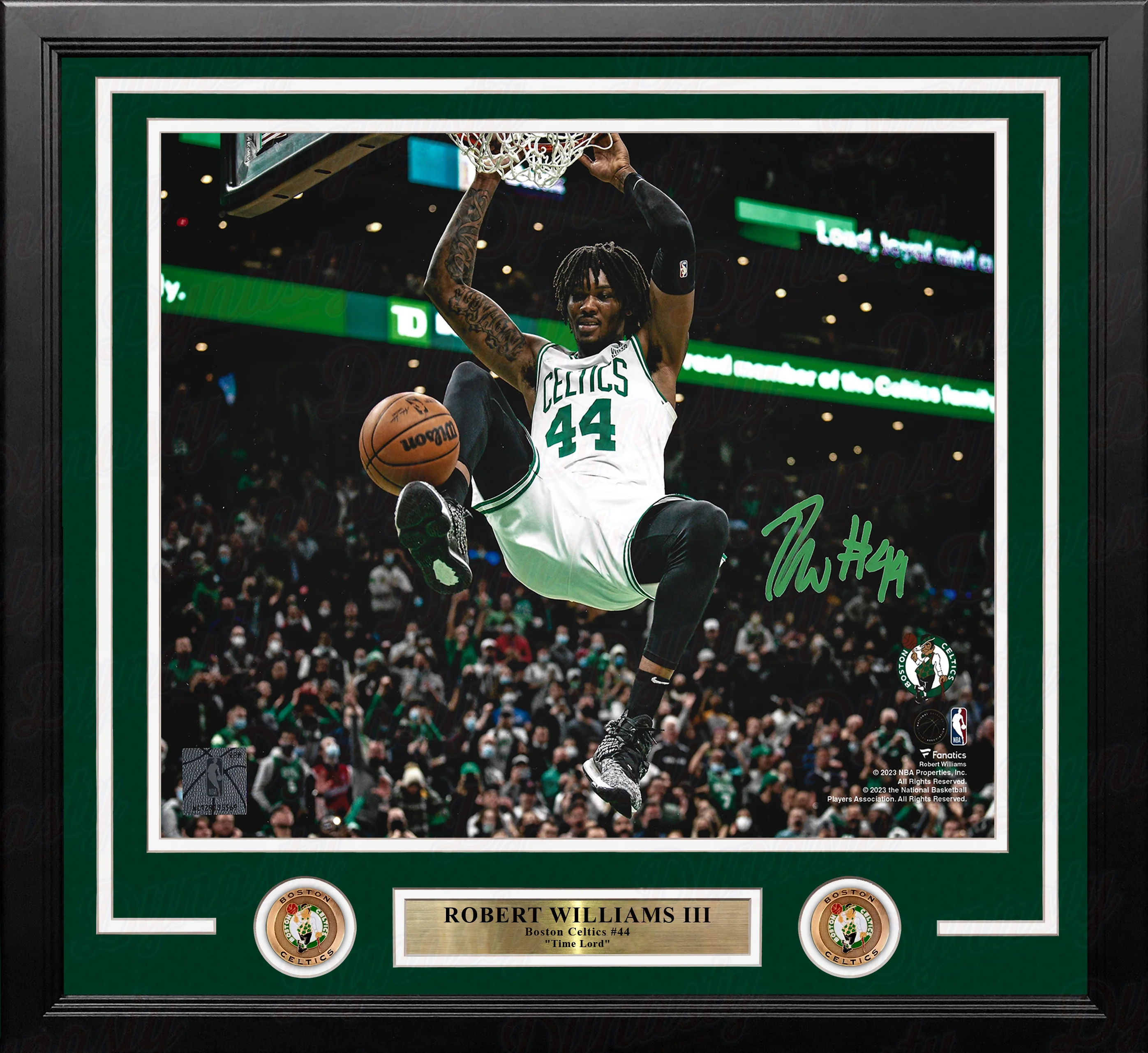 Robert Williams III Slam Dunk Boston Celtics Autographed Framed Basketball Photo - Image 3