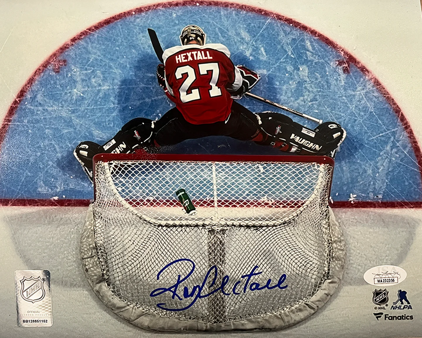 Ron Hextall Above the Crease Philadelphia Flyers Autographed 8" x 10" Hockey Photo