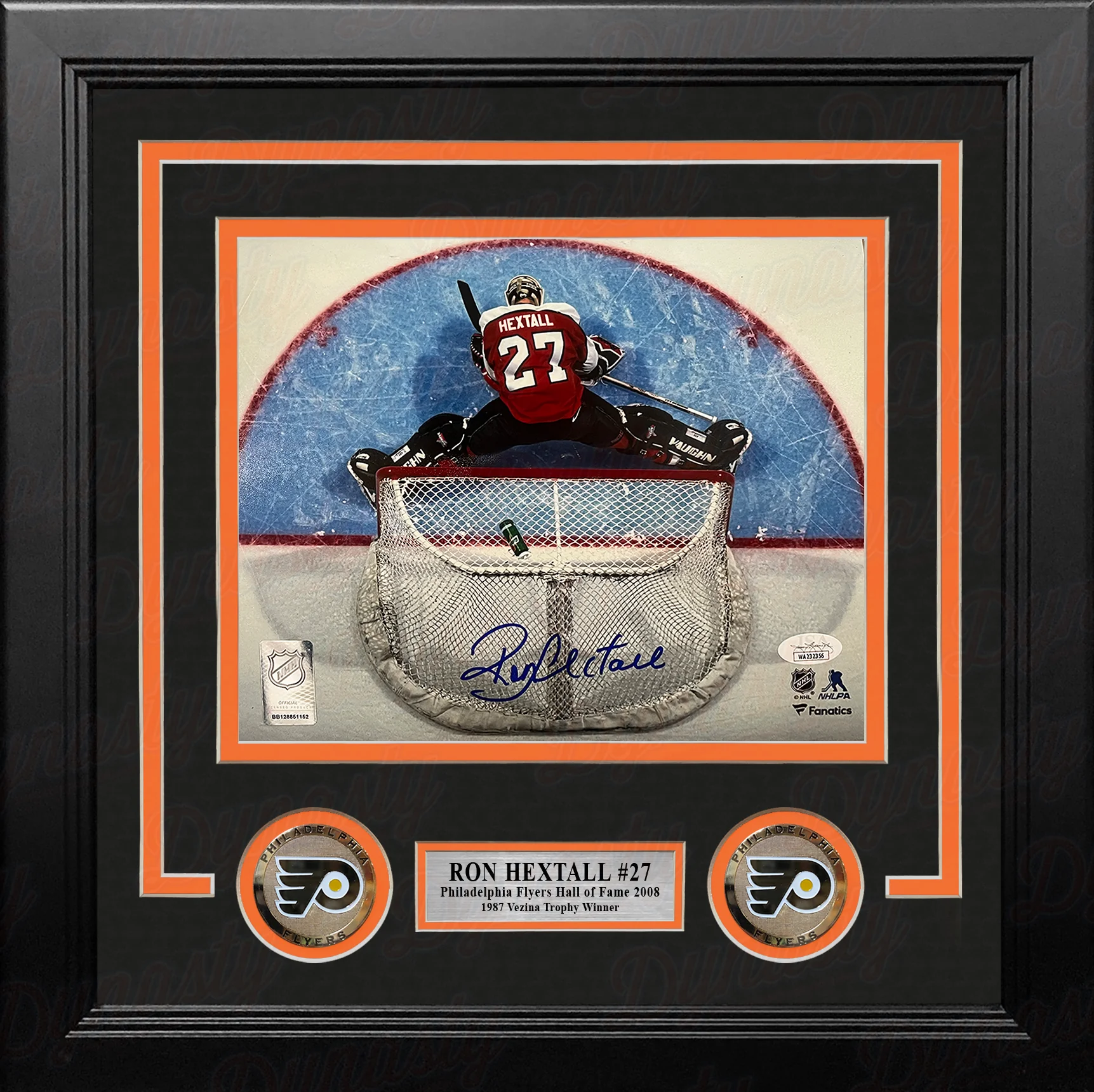 Ron Hextall Above the Crease Philadelphia Flyers Autographed 8" x 10" Framed Hockey Photo