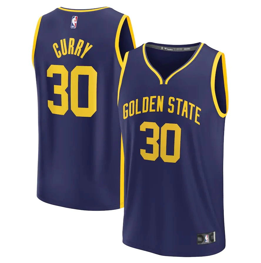 Stephen Curry Golden State Warriors Youth Fast Break Player Jersey - Statement Edition - Navy