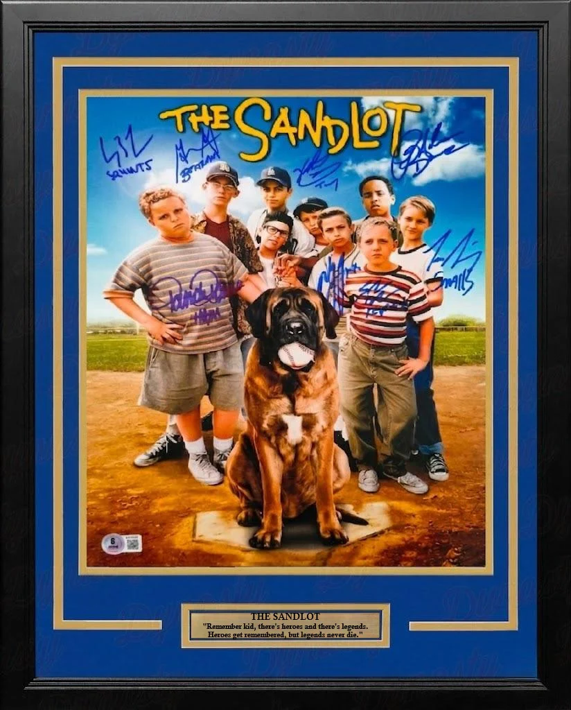 The Sandlot Autographed 16" x 20" Framed Cast Photo