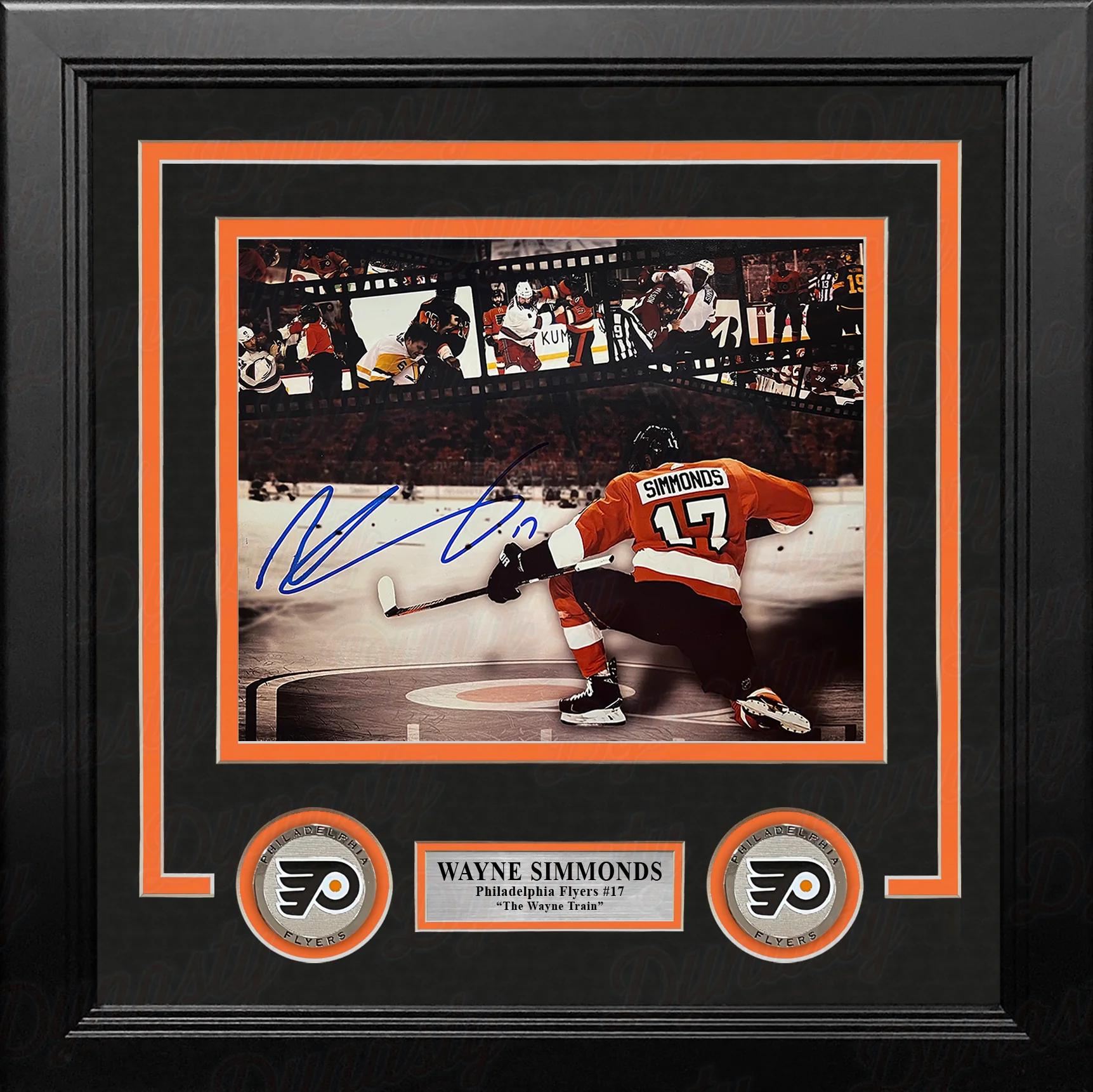 Wayne Simmonds Philadelphia Flyers Autographed 8" x 10" Framed Collage Hockey Photo - Image 2